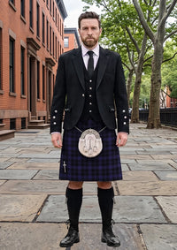 Traditional_Little_Hunting_Tartan_7229_Kilt_and_Argyle_Jacket_Kilt_Outfit_front_image