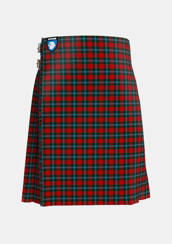Traditional_Livingstone_MacLay_MacLeay_Tartan_1488_kilt_front_image_with_pleated_design_and_adjustable_buckles_for_men