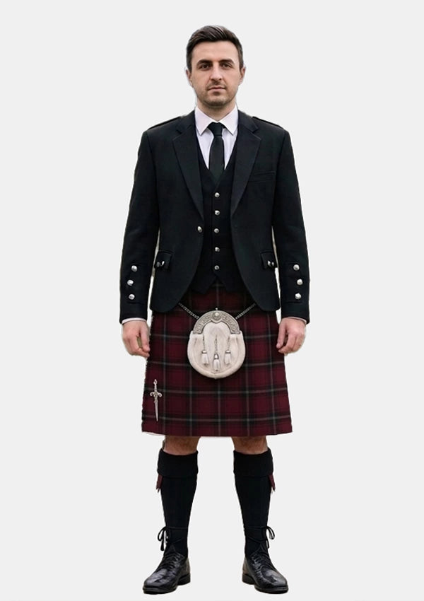 Traditional_Llewellen_of_Wales_Tartan_Kilt_and_Argyle_Jacket_Kilt_Outfits_front_image