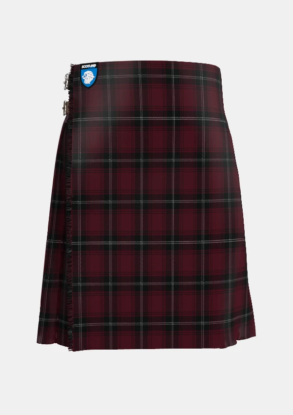 Traditional_Llewellen_of_Wales_Tartan_kilt_5759_front_image_with_pleated_design_and_adjustable_buckles_for_men