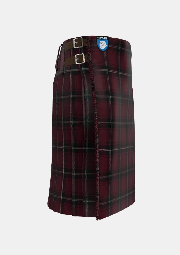 Traditional_Llewellen_of_Wales_Tartan_kilt_5759_right_image_with_pleated_design_and_adjustable_buckles_for_men