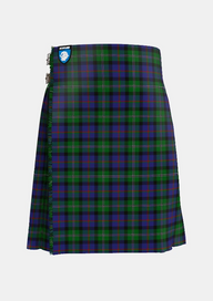 Traditional_Loch_Carron_tartan_front_image_with_pleated_design_and_adjustable_buckles_for_men
