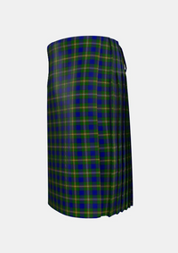 Traditional_Loch_Tay_Tartan_kilt_left_image_with_pleated_design_and_adjustable_buckles_for_men