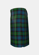 Traditional_Lochaber_Tartan_kilt_685_left_image_with_pleated_design_and_adjustable_buckles_for_men
