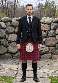 Traditional_Lochcarron_Dress_Tartan_5463_Kilt_and_Argyle_Jacket_Kilt_Outfit_front_image