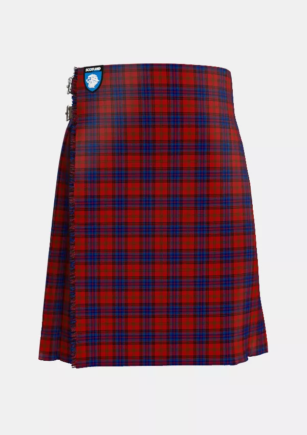Traditional_Lochcarron_Dress_Tartan_5463_kilt_front_image_with_pleated_design_and_adjustable_buckles_for_men