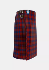 Traditional_Lochcarron_Dress_Tartan_5463_kilt_right_image_with_pleated_design_and_adjustable_buckles_for_men
