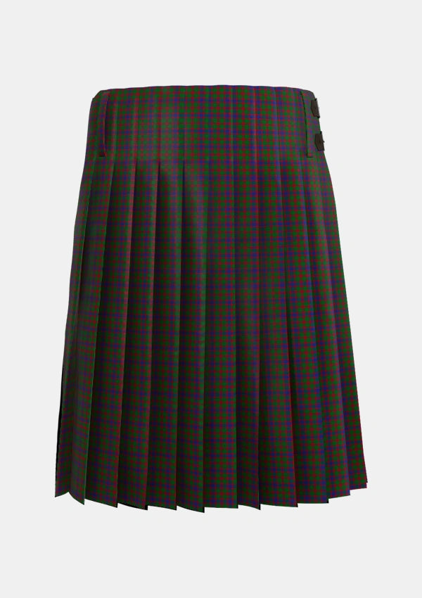 Traditional_Logan_1819_Tartan_398_kilt_back_image_with_pleated_design_and_adjustable_buckles_for_men
