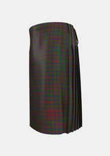Traditional_Logan_1819_Tartan_398_kilt_left_image_with_pleated_design_and_adjustable_buckles_for_men