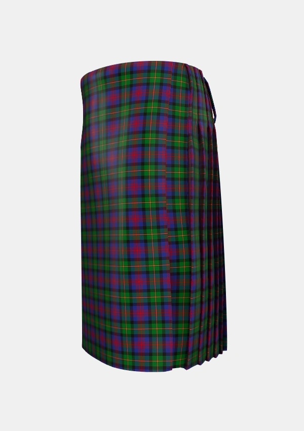 Traditional_Logan_1831_Tartan_490_kilt_left_image_with_pleated_design_and_adjustable_buckles_for_men
