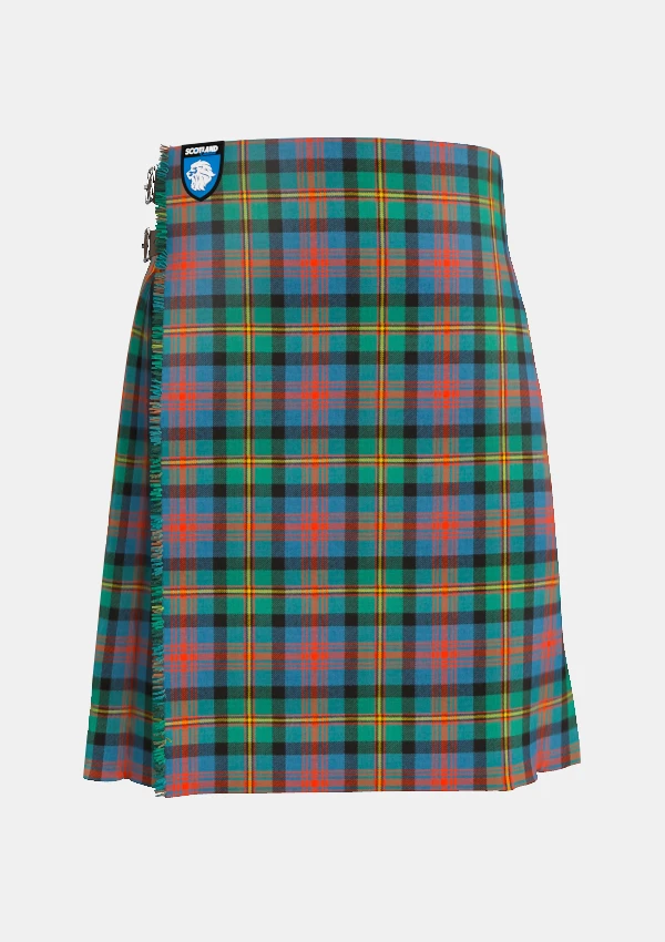 Traditional_Logan_tartan_front_image_with_pleated_design_and_adjustable_buckles_for_men