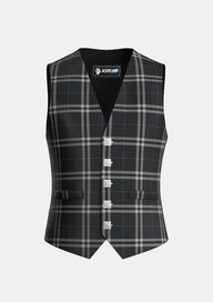 Traditional_London_Fog_Black_Tartan_7269_Waistcoat_front_image