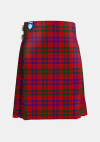 Traditional_Lovat_or_Fraser_Tartan_kilt_400_front_image_with_pleated_design_and_adjustable_buckles_for_men