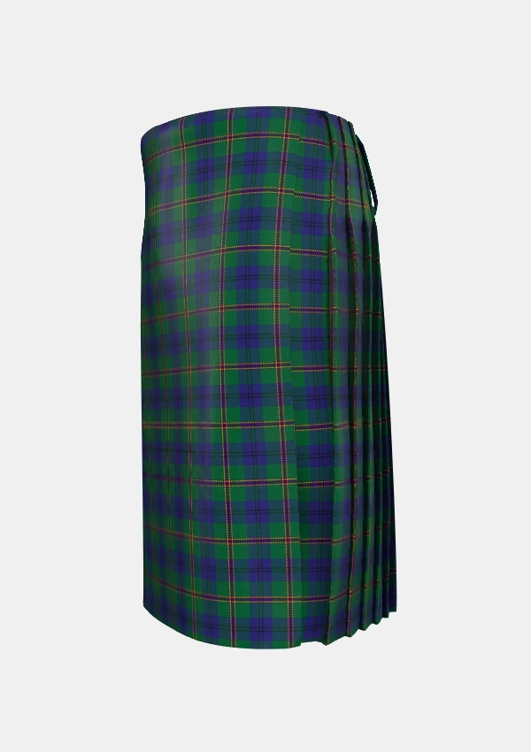Traditional_Lowry_Tartan_kilt_left_image_with_pleated_design_and_adjustable_buckles_for_men