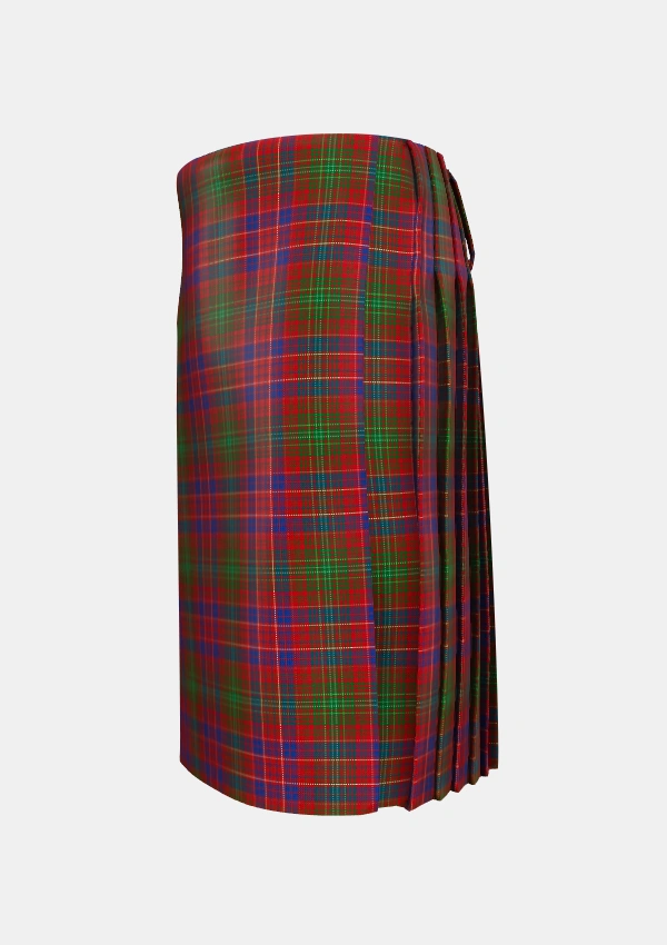 Traditional_Lumsden_Short_Tartan_931_kilt_left_image_with_pleated_design_and_adjustable_buckles_for_men