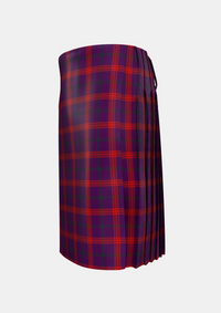 Traditional_Lynch_Variant_Tartan_2774_kilt_left_image_with_pleated_design_and_adjustable_buckles_for_men