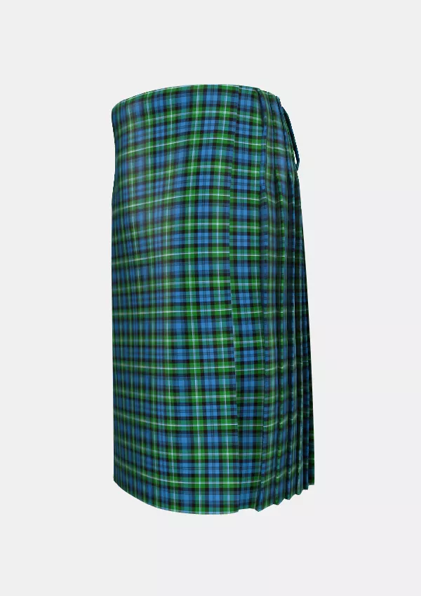 Traditional_Lyon_Ancient_Tartan_kilt_left_image_with_pleated_design_and_adjustable_buckles_for_men