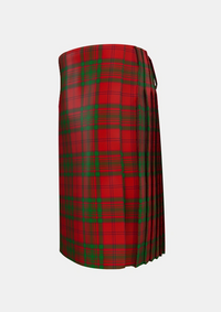 Traditional_MacAlister_of_Glenbarr_Tartan_877_kilt_left_image_with_pleated_design_and_adjustable_buckles_for_men