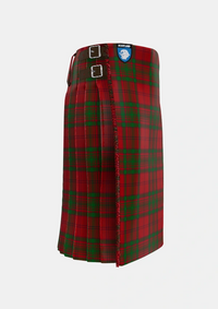 Traditional_MacAlister_of_Glenbarr_Tartan_877_kilt_right_image_with_pleated_design_and_adjustable_buckles_for_men