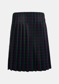 Traditional_MacArthur_of_Milton_Hunting_Tartan_700_kilt_back_image_with_pleated_design_and_adjustable_buckles_for_men