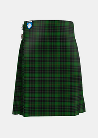 Traditional_MacAulay_Hunting_2_Tartan_827_kilt_front_image_with_pleated_design_and_adjustable_buckles_for_men