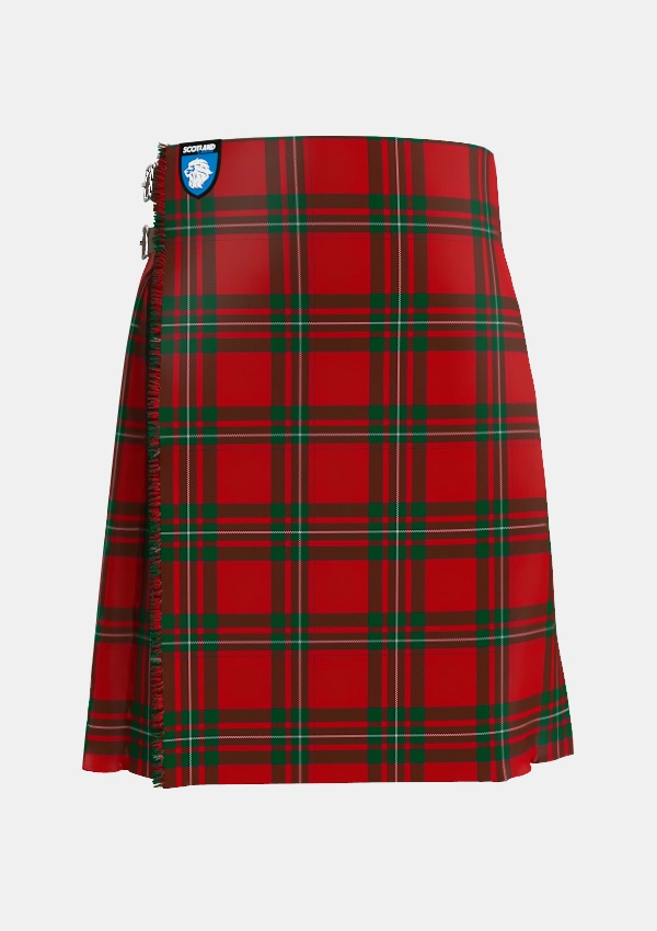 Traditional_MacAulay_of_Ardincaple_Tartan_1338_kilt_front_image_with_pleated_design_and_adjustable_buckles_for_men