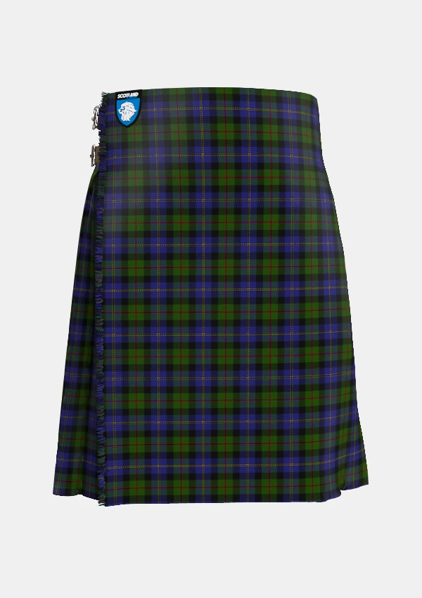 Traditional_MacCaskill_Tartan_kilt_front_image_with_pleated_design_and_adjustable_buckles_for_men
