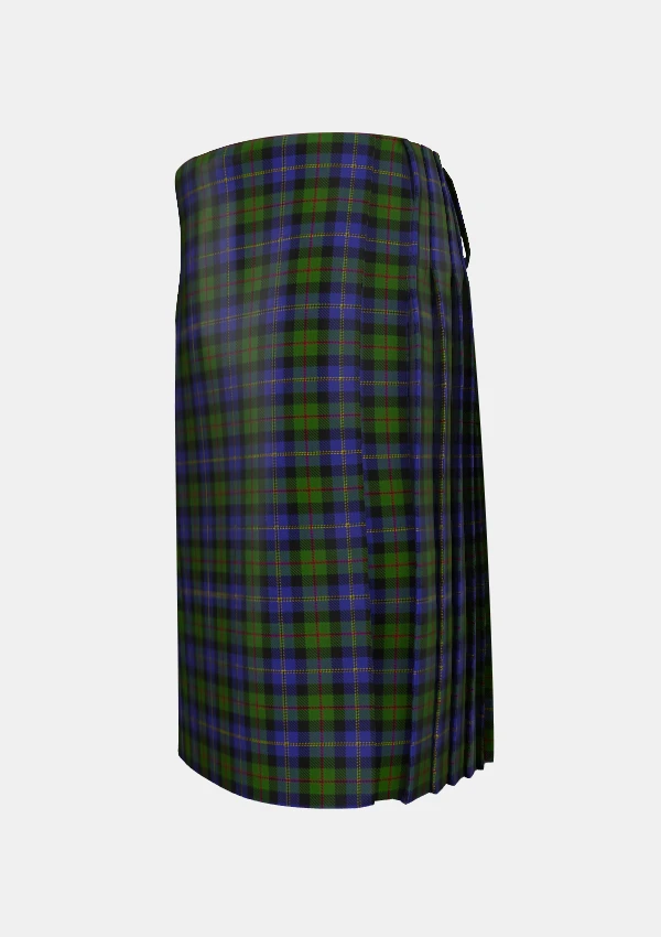 Traditional_MacCaskill_Tartan_kilt_left_image_with_pleated_design_and_adjustable_buckles_for_men