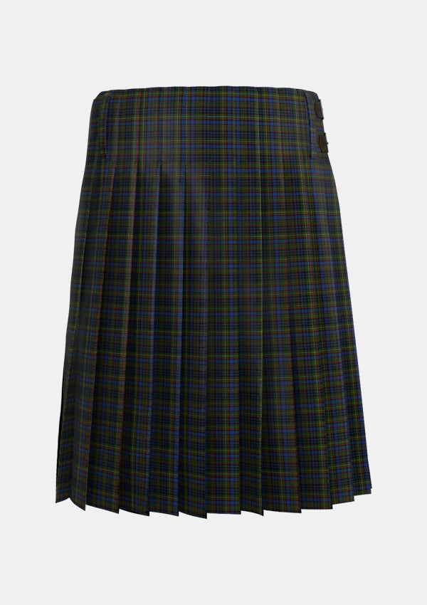 Traditional_MacClellan_Tartan_325_kilt_back_image_with_pleated_design_and_adjustable_buckles_for_men