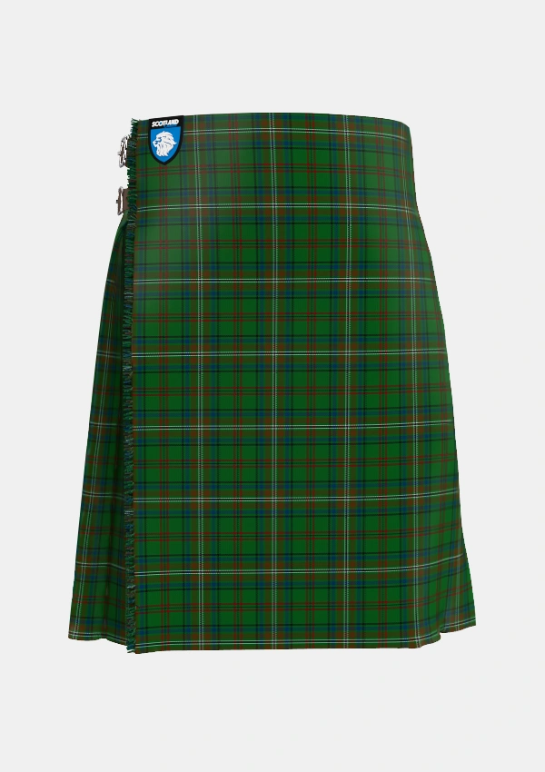 Traditional_MacClure_Hunting_Tartan_3331_kilt_front_image_with_pleated_design_and_adjustable_buckles_for_men