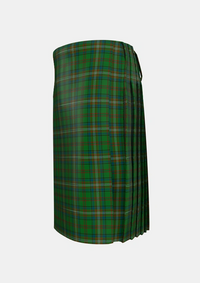 Traditional_MacClure_Hunting_Tartan_3331_kilt_left_image_with_pleated_design_and_adjustable_buckles_for_men