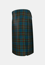 Traditional_MacConnell_Tartan_kilt_left_image_with_pleated_design_and_adjustable_buckles_for_men