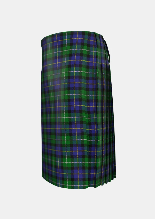 Traditional_MacCormick_Tartan_kilt_left_image_with_pleated_design_and_adjustable_buckles_for_men