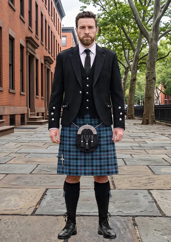 Traditional_MacCorquodale_Tartan_283_Kilt_and_Argyle_Jacket_Kilt_Outfit_front_image