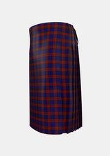 Traditional_MacDevitt_Tartan_3347_kilt_left_image_with_pleated_design_and_adjustable_buckles_for_men