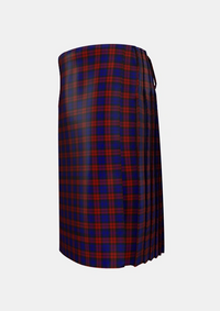 Traditional_MacDevitt_Tartan_3347_kilt_left_image_with_pleated_design_and_adjustable_buckles_for_men