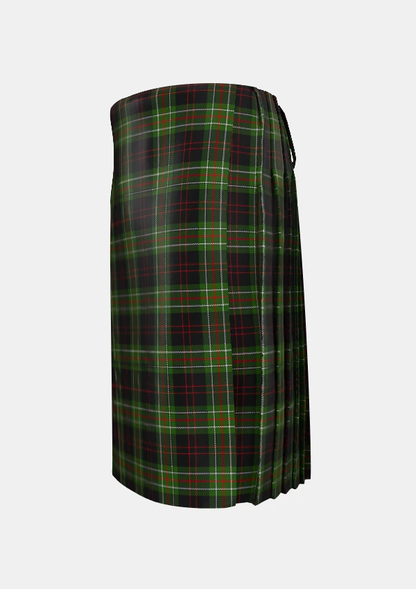 Traditional_MacDiarmid_Tartan_kilt_1180_left_image_with_pleated_design_and_adjustable_buckles_for_men