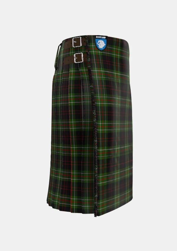Traditional_MacDiarmid_Tartan_kilt_1180_right_image_with_pleated_design_and_adjustable_buckles_for_men