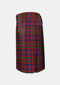 Traditional_MacDonald_of_Boisdale_Tartan_1668_kilt_left_image_with_pleated_design_and_adjustable_buckles_for_men