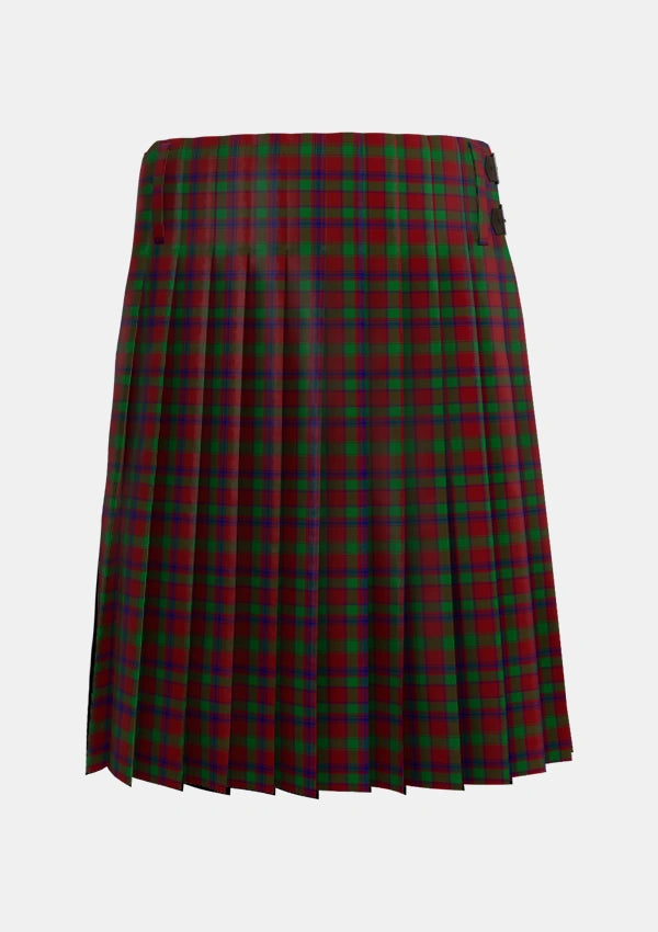 Traditional_MacDonald_of_Glengarry_Full_Dress_Tartan_3274_kilt_back_image_with_pleated_design_and_adjustable_buckles_for_men