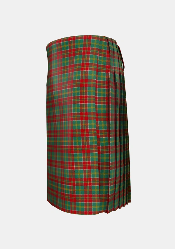 Traditional_MacDonald_of_Kingsburgh_Tartan_1562_kilt_left_image_with_pleated_design_and_adjustable_buckles_for_men