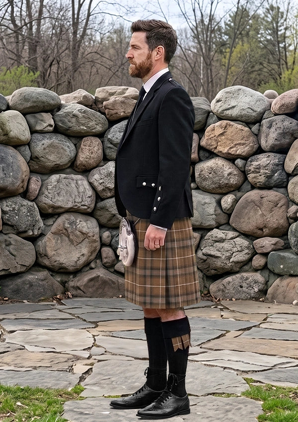 Traditional_MacDonald_of_the_Isles_Hunting_Weathered_Tartan_Kilt_and_Argyle_Jacket_Kilt_Outfit_left_image