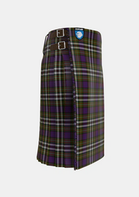 Traditional_MacDonell_of_Glengarry_Dress_Tartan_1999_kilt_right_image_with_pleated_design_and_adjustable_buckles_for_men