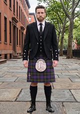 Traditional_MacDonell_of_Glengarry_Tartan_Kilt_and_Argyle_Jacket_Kilt_Outfit_front_image