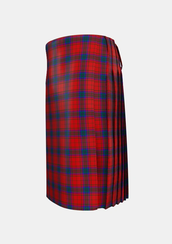 Traditional_MacDougall_1842_Tartan_132_kilt_left_image_with_pleated_design_and_adjustable_buckles_for_men