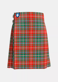 Traditional_MacDougall_Ancient_Tartan_kilt_front_image_with_pleated_design_and_adjustable_buckles_for_men