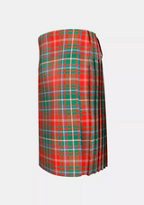 Traditional_MacDougall_Ancient_Tartan_kilt_left_image_with_pleated_design_and_adjustable_buckles_for_men