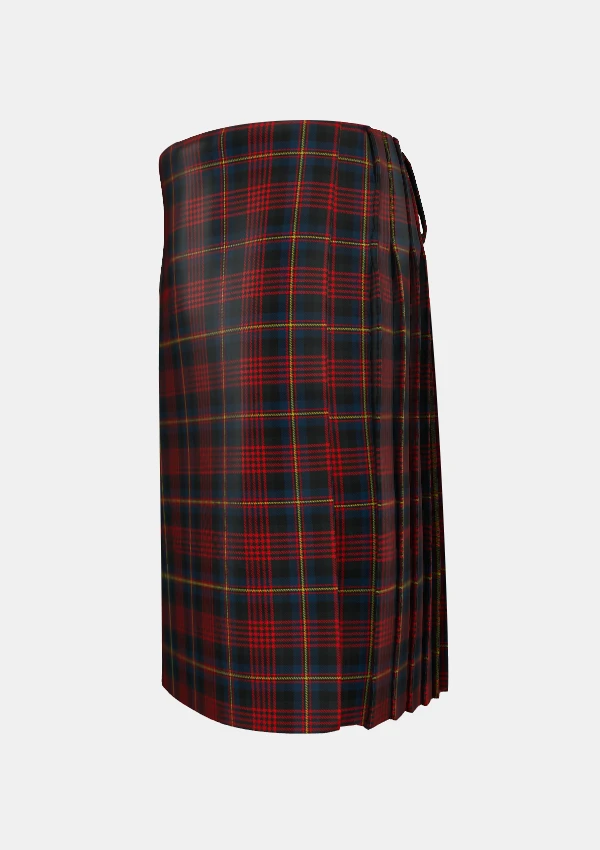 Traditional_MacDougall__William_Tartan_kilt_3353_left_image_with_pleated_design_and_adjustable_buckles_for_men