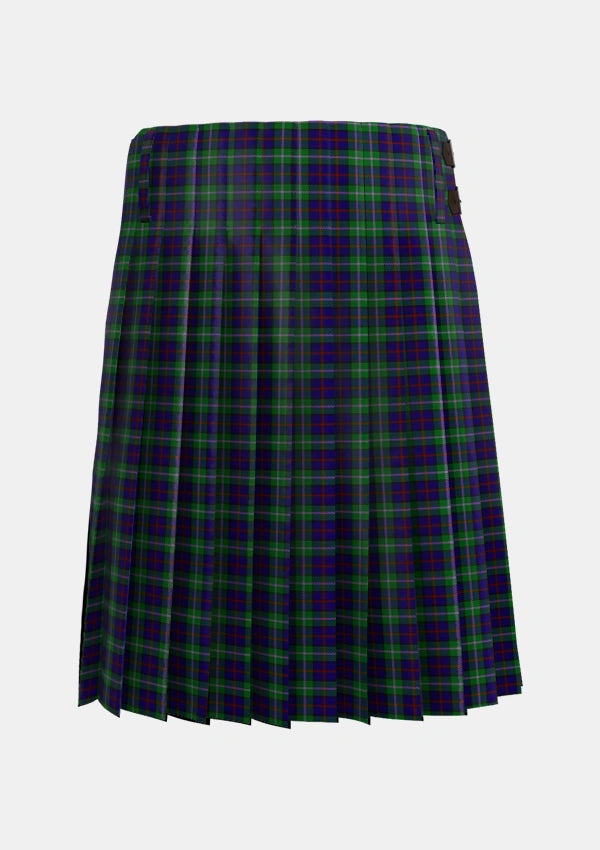 Traditional_MacEachain_Tartan_3359_kilt_back_image_with_pleated_design_and_adjustable_buckles_for_men