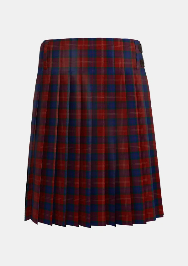 Traditional_MacEdward_MacGregor_Hastie_Tartan_1358_kilt_back_image_with_pleated_design_and_adjustable_buckles_for_men